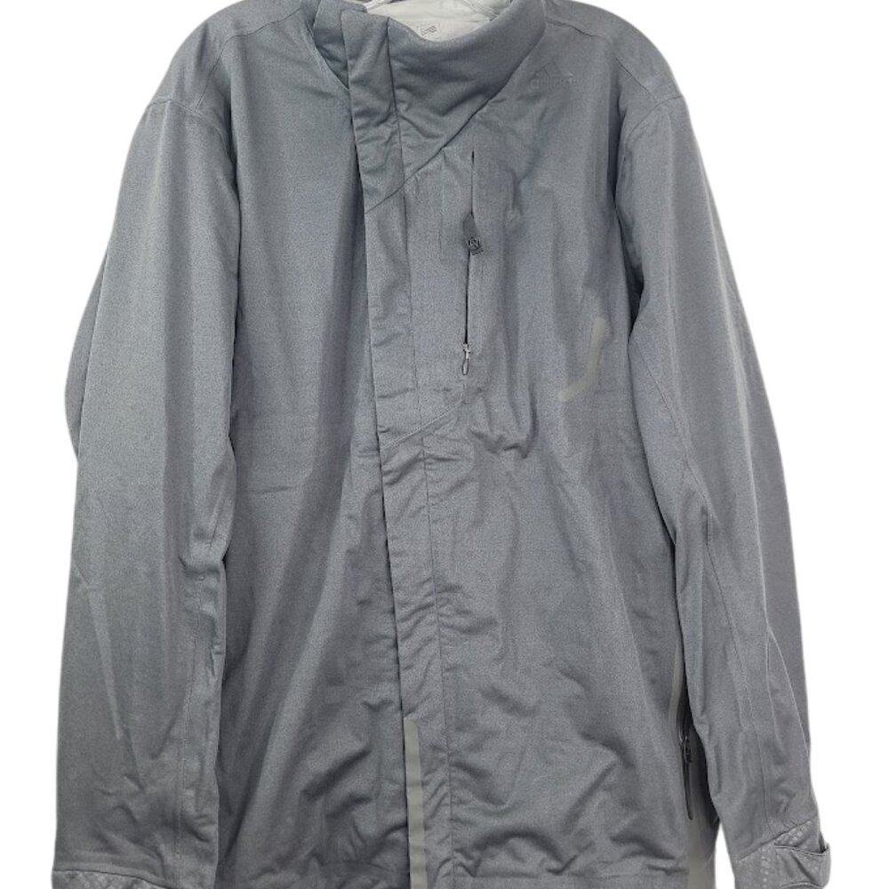 Adidas Men's Black Long Sleeve‎ Climaproof Windbreaker Jacket Size XL